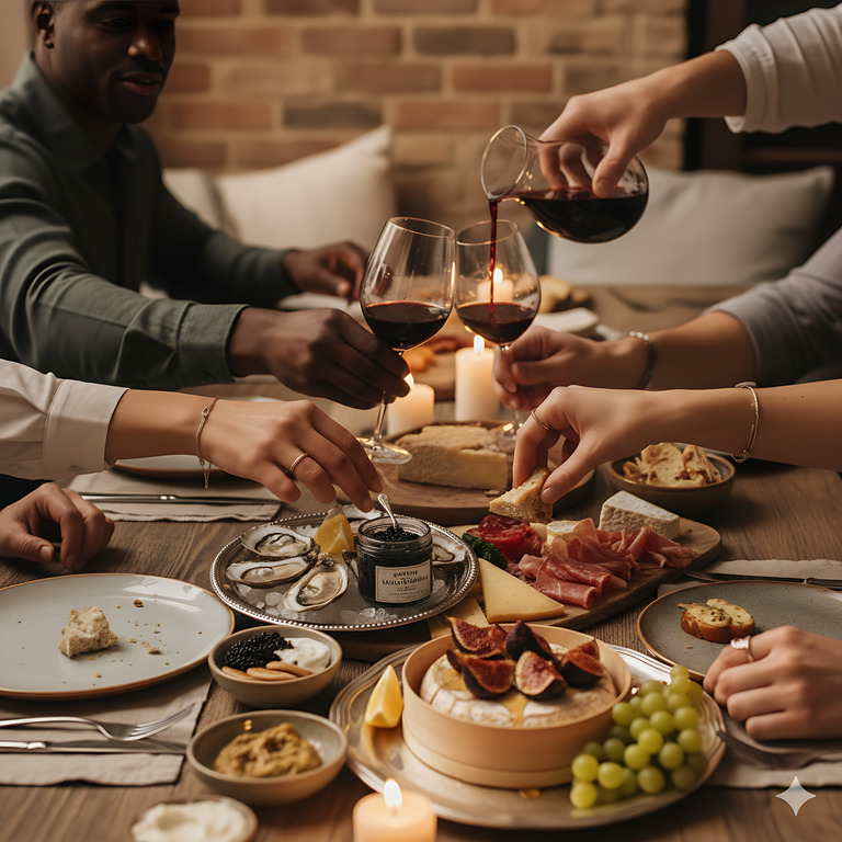 Long-table dinner ambience